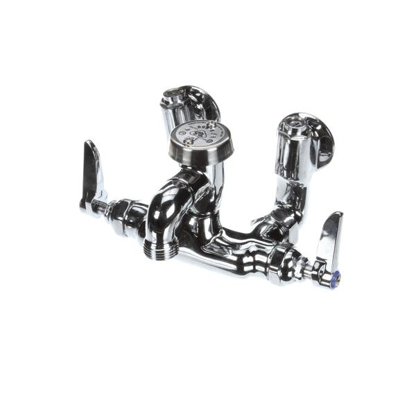 T&S Brass Service Sink Faucet, Wall Mount, Adjustable Center B0669POL